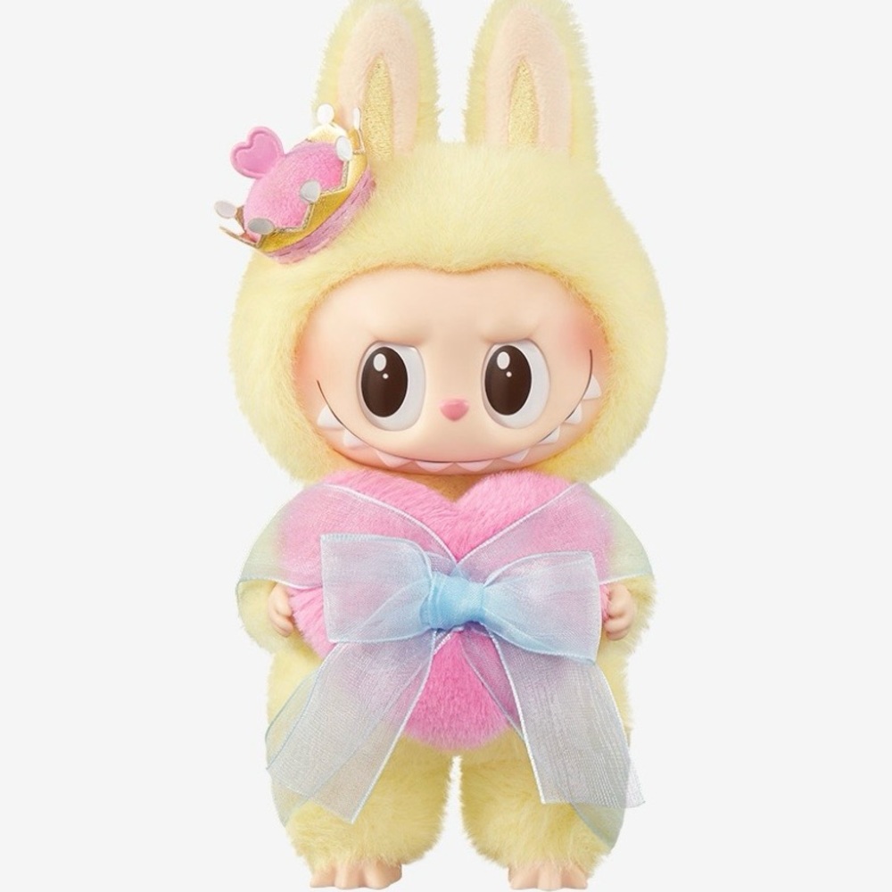 Pop Mart Yellow and Pink Bunny Plush Toy